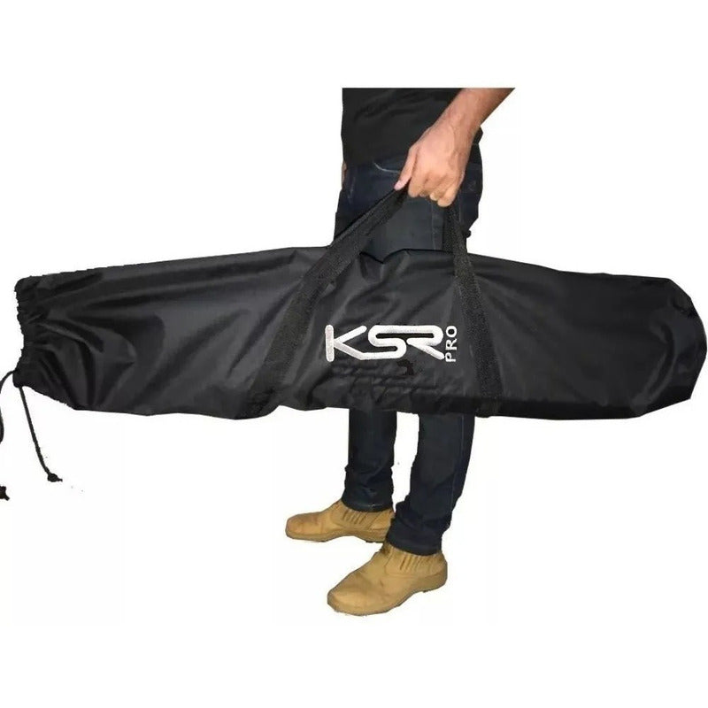 Bag Bolsa Ksr Tripe Caixa Pedestal Ferragem Bateria Em Lona Preto