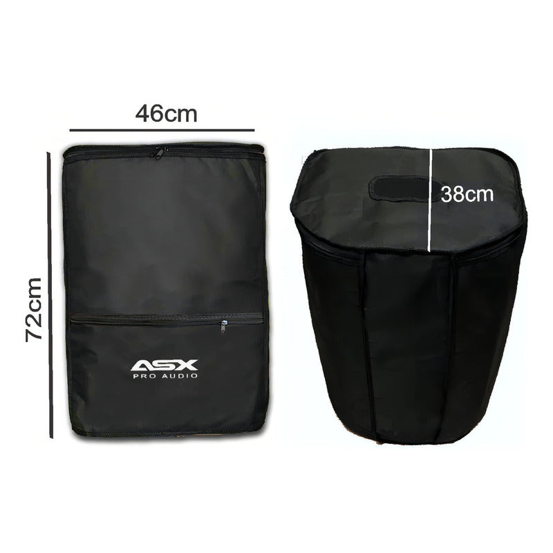 Capa Bag Caixa Ativa Asx S1500, Ksr Pro K815, K915 15 Pol. Preto