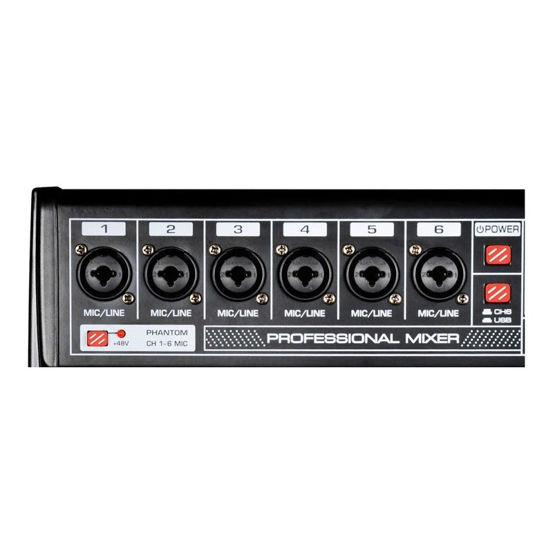 Mesa Som 6 Canal Interface Ksr K06m Bluetooth Mp3 Phantom Bivolt