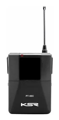 MICROFONE SEM FIO DUPLO KSR KT02-MH MÃO + HEAD