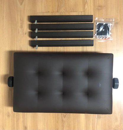 Banco Para Piano C/ Regulagem Banqueta luxo sonata 212 brown