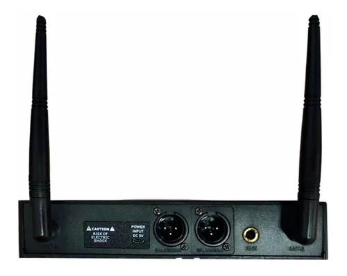 MICROFONE SEM FIO DUPLO KSR KT02-MH MÃO + HEAD