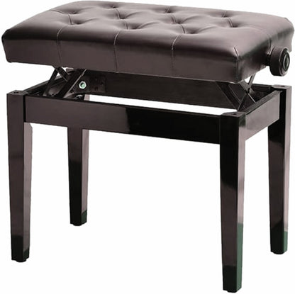 Banco Para Piano C/ Regulagem Banqueta luxo sonata 212 brown