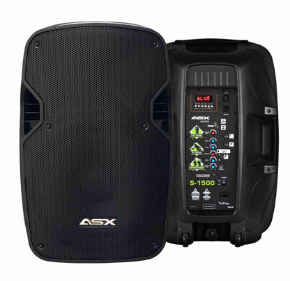2 Caixa Ativa 15 Profissional 500w Asx S1500 + Tripe Preto 127/220v