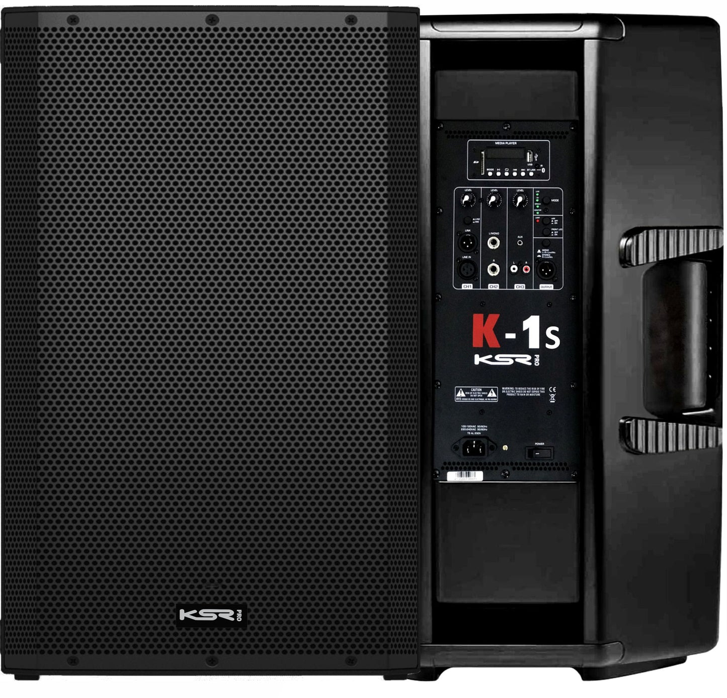 Caixa De Som Ativa 15 Poleg 1000w Ksr K1s + Tripe Compact