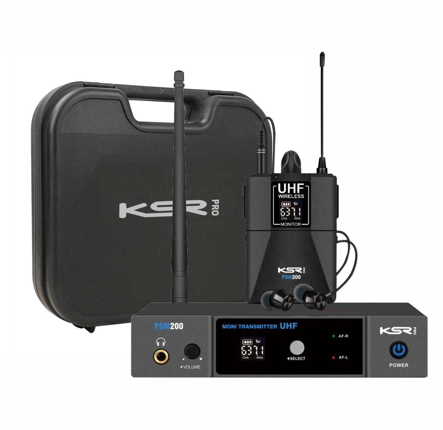 Monitor De Palco Sem Fio fone ponto retorno ksr pro psm200
