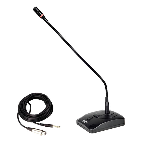 Microfone Gooseneck Condensador Mesa Reunião Ksr Pro Kts40 Preto