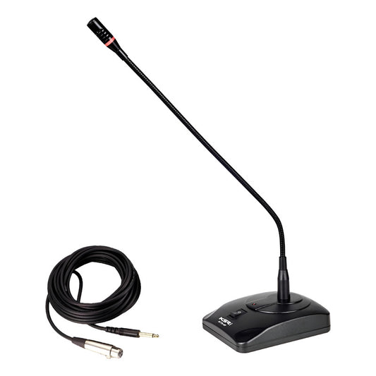 Microfone Gooseneck Condensador Mesa Reunião Ksr Pro Kts40 Preto