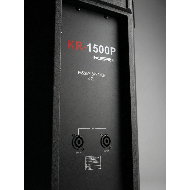 Caixa Som Passiva 15 Polegadas 750w Ksr Pro Kr1500p + Tripe Preto 127/220v