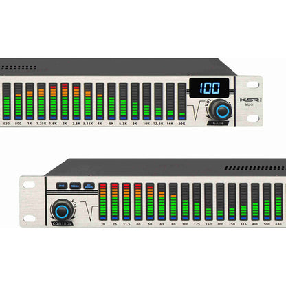 Equalizador Digital Analizador Espectro Ksr Mu31 Si Compact Prata - 110v