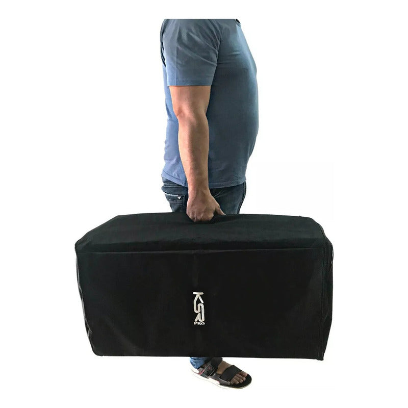 Capa Bag Para Jbl Eon 612 E Ksr Pro K1 12 Pol. Reforçada  Preto