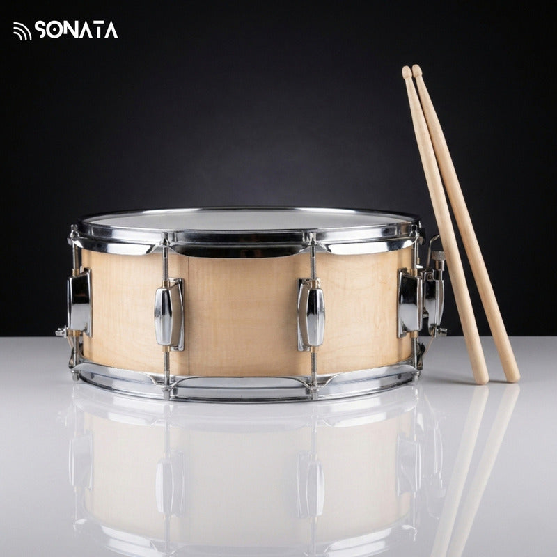 Caixa De Bateria 14 X 5,5 Tarol Sonata Solid Basswood Nude