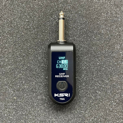 Transmissor Conversor Microfone Sem Fio Audio Mesa Ksr T8a Preto