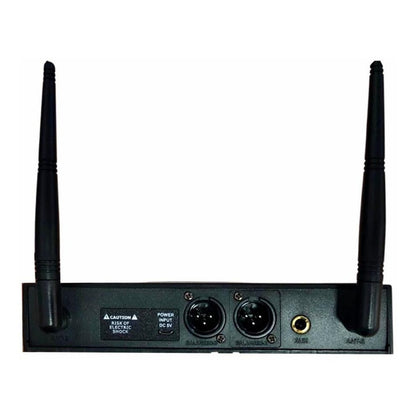 Microfone Sem Fio Duplo Headset + Lapela Camera Ksr Pro Uhf Preto