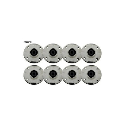 8 Plug Speakon Femea Metal Ksr Pro 4 Polos