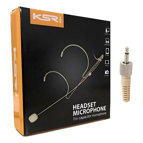 Microfone Headset Cor Da Pele Ksr Pro Kt3a Bege Ht3a P2 Nude