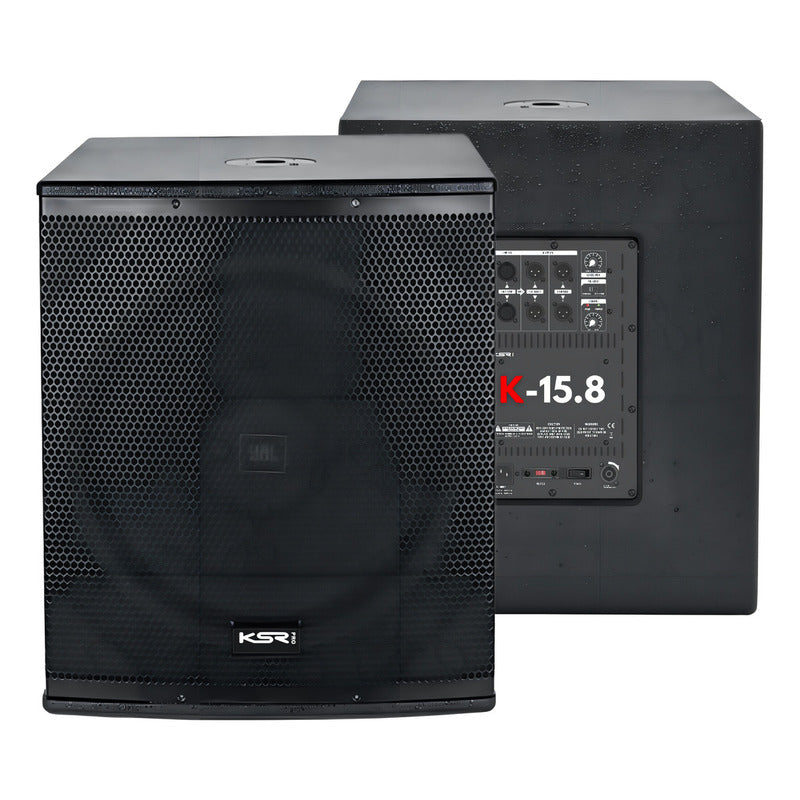 Sub Ativo 15 Ksr Pro 800w Rms K-15.8a Woofer Jbl Limiter + Cor Preto