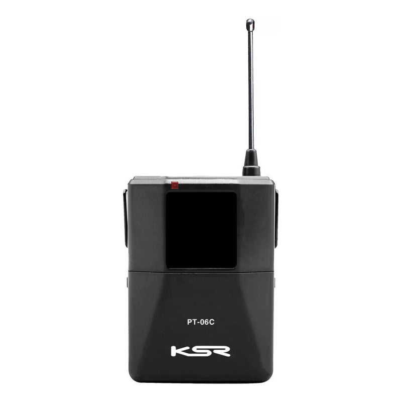 Microfone S/ Fio Duplo Ksr Uhf Mão Transmissor - Loja Preto