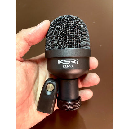 Microfone Para Bumbo Surdo Percussão Tambores Ksr Pro Kmx Preto