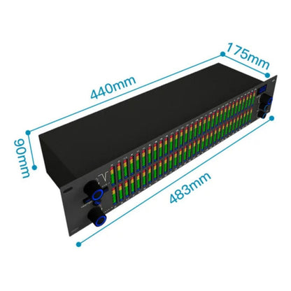Equalizador Digital Dsp 31 Bandas Espectro Profissional Ksr 110v