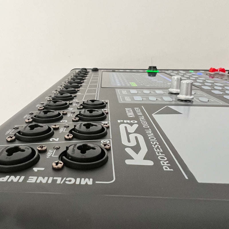 Mesa Digital 20 Canais Faders Motorizados Lcd7 Ksr Pro Kmd20 127/220v