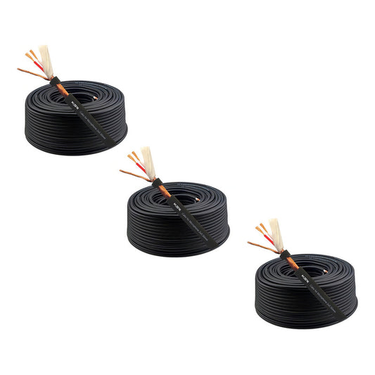 Cabo Balanceado Ksr Microfone S30 300m 3 Rolos Flexível Dmx