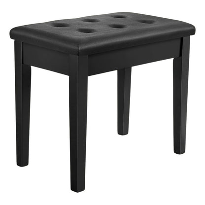 Banco Para Piano Banqueta Teclado Sonata Madeira Couro Ba100 Preto