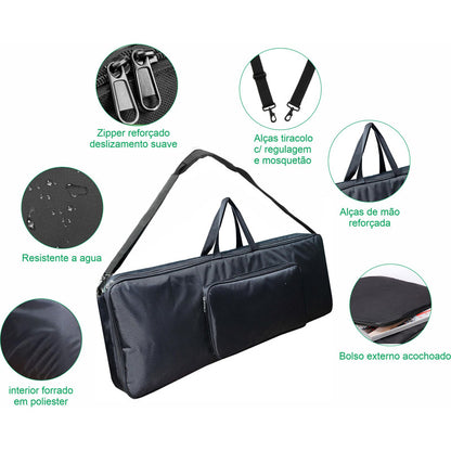 Capa Teclado Super Luxo Yamaha Casio Mellody Ka10 - Loja