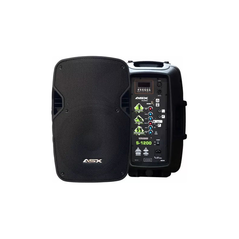 Caixa Ativa 12 Profissional Asx S1200 Usb 5 + Tripe Preto 127/220v