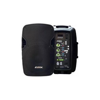 Caixa Ativa 12 Profissional Asx S1200 Usb 5 + Tripe Preto 127/220v