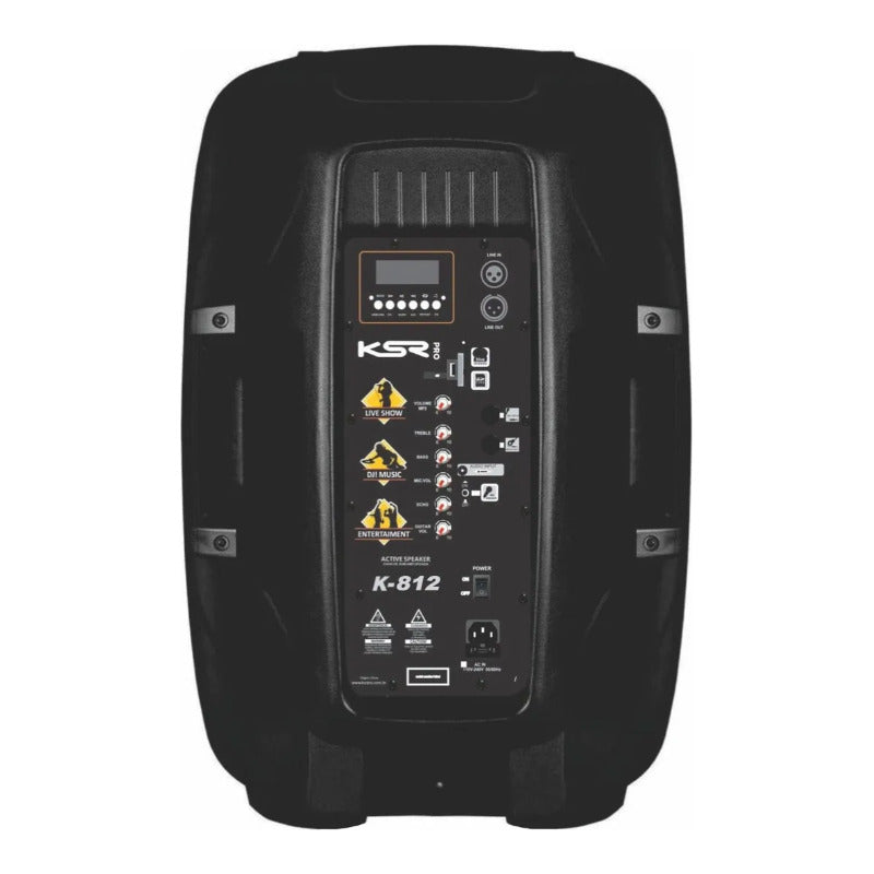 Caixa De Som 12 Polegadas Ksr Pro K812 Com Bluetooth Preto 127/220v