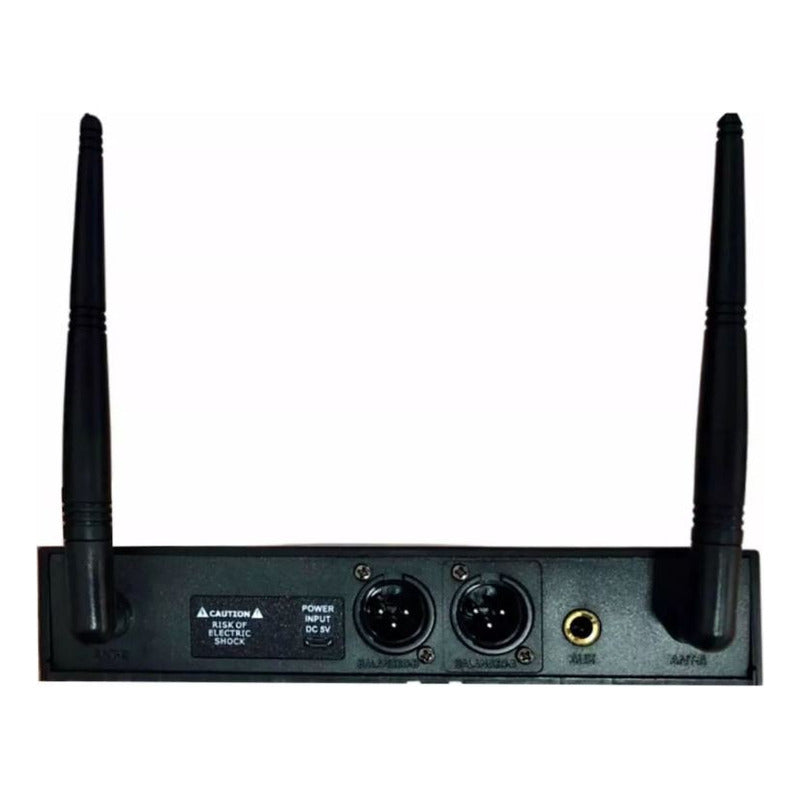 Microfone Sem Fio Duplo Uhf Ksr Mão Camera Usb - KT02M