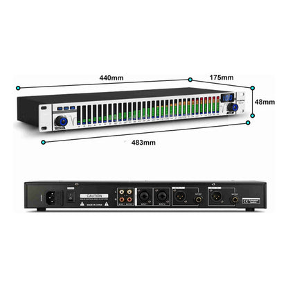 Equalizador Digital Analizador Espectro Ksr Mu31 Si Compact Prata - 110v