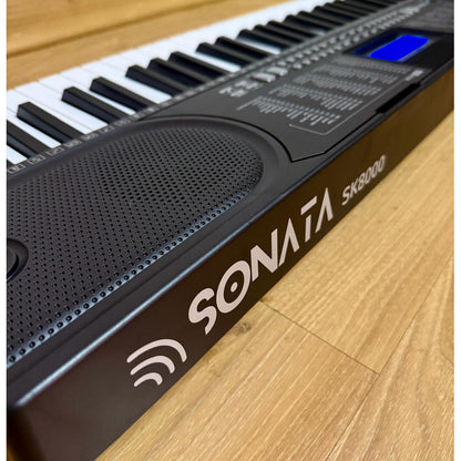 Teclado Musical Sensitivo 5/8 61 Teclas Sonata Sk8000 127/220v Preto