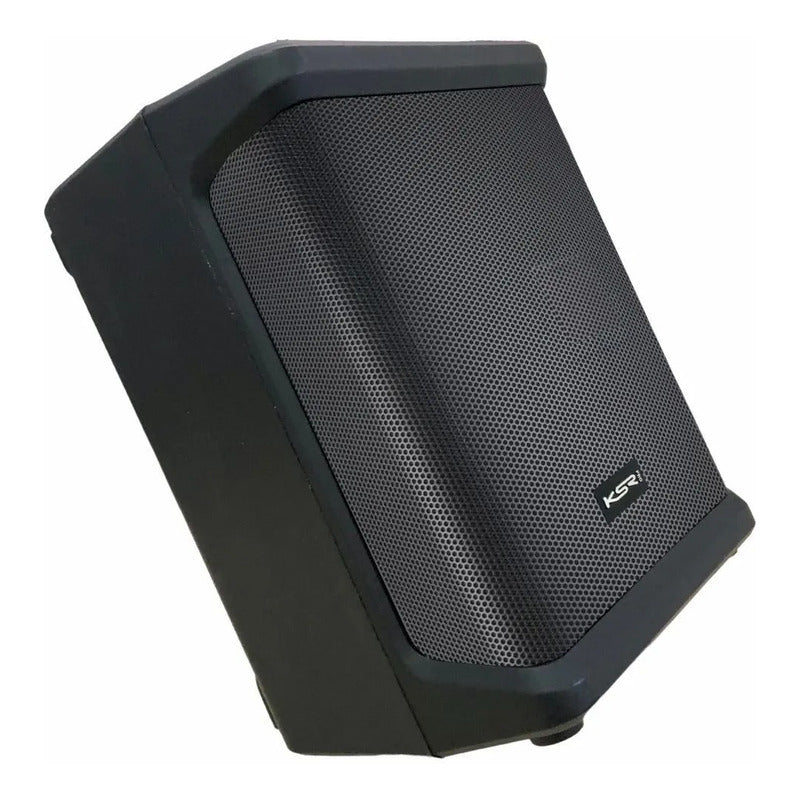Caixa Ativa K1 Compact Portatil Ksr 250w + Microfone S/fio Preto 127/220v