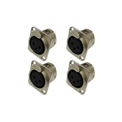 4 Plug Xlr Sa2x Painel Femea Santo Angelo
