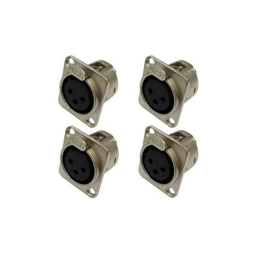 4 Plug Xlr Sa2x Painel Femea Santo Angelo