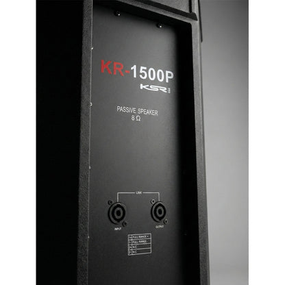 Caixa Som 15 Ativa + Passiva 1500w Ksr Pro Kr1500 Par Tripe Preto 127/220v