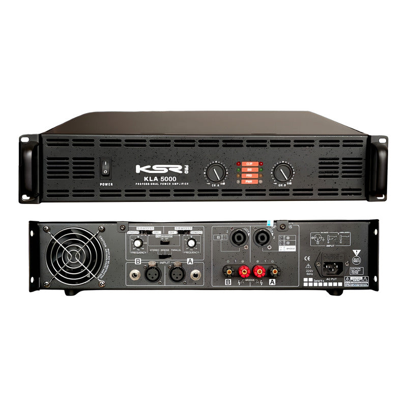 Potencia Som Profissional 4000w Rms Ksr Pro Kla5000 Cross Preto 4000 W 220v