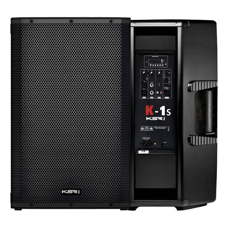 Caixa De Som Ativa 15 Polegadas Ksr Pro K1s 1000 Watts Rms - Preto
