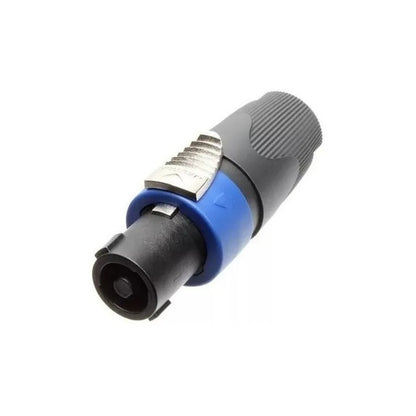 8 Plug Speakon Macho Ksr Pro 4 Polos Tipo Neutrik Sto Angelo Preto Com Azul Preto Com Azul