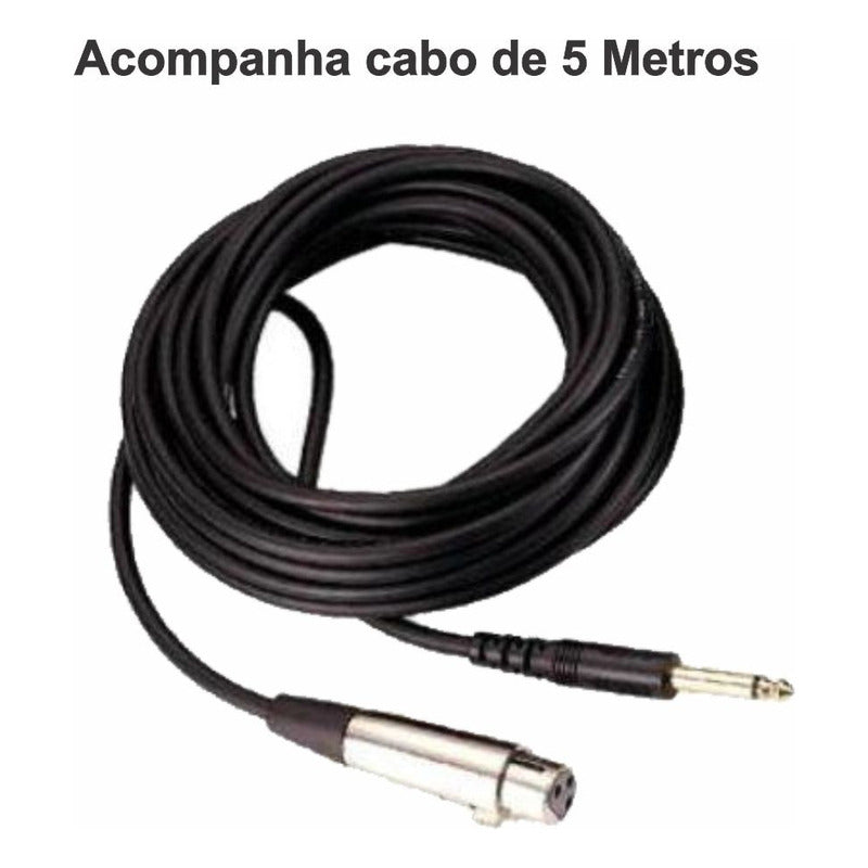 Microfone Gooseneck Condensador Mesa Reunião Ksr Pro Kts40 Preto