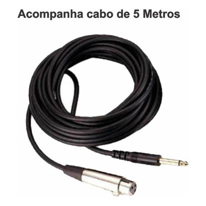 Microfone Gooseneck Condensador Mesa Reunião Ksr Pro Kts40 Preto
