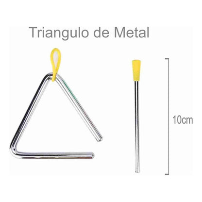 Bandinha Rítmica Musicalização Infantil 6 Pçs Com Metalofone