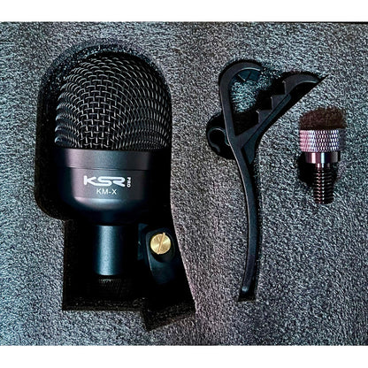 Microfone Para Bumbo Surdo Percussão Tambores Ksr Pro Kmx Preto