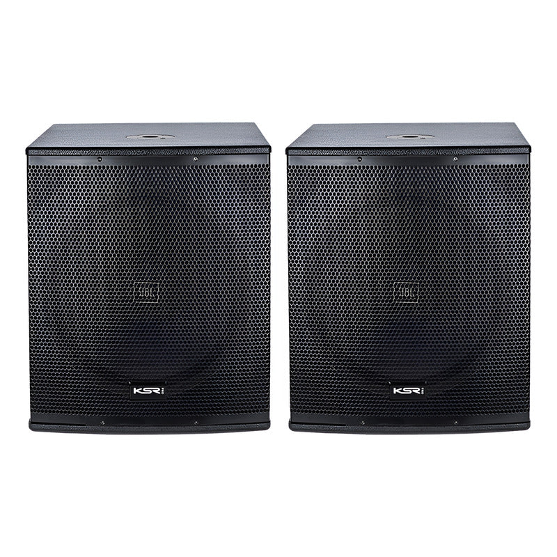 Sub Ativo + Passivo 12 Polegadas Ksr Pro 600w Rms Woofer Jbl Preto Bivolt