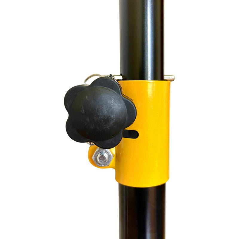 Tripe Caixa Som Ksr Full Metal Suporte 5 Regulagens Cs1 Pro Preto / Detalhe Amarelo