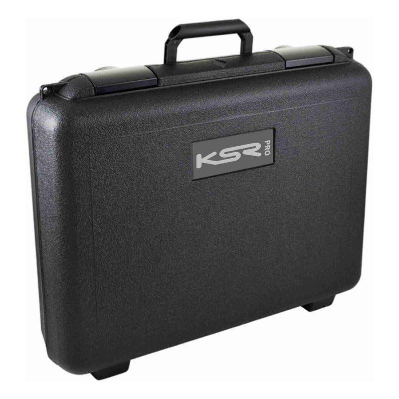 Microfone Sem Fio Duplo Profissional Ksr Pro Kt5m 98 Canais Preto