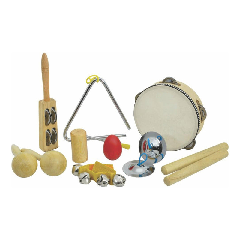 Kit Bandinha Criança Sonata 9 Intrumentos + Mochila Infantil