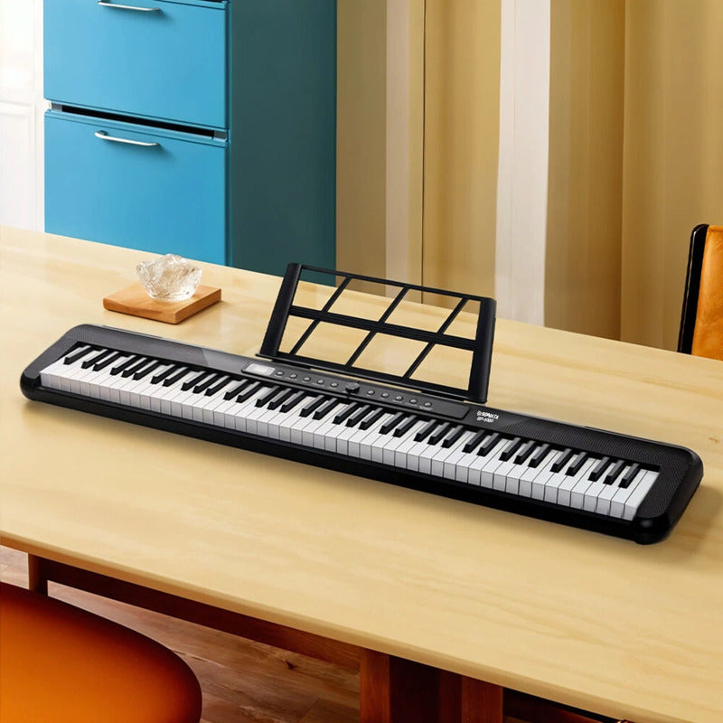 Piano Digital 88 Teclas 400 Estilo Sonata Sp1000 Estante Q2x Preto 127/220v